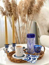 Embroidered Evil Eye Beaded Digitally Printed, Blue Embroidered Decorative Cocktail Napkins