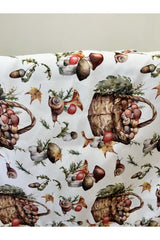 Runner Sulu Boya Sepette Mantar Desenli Dijital Baskılı