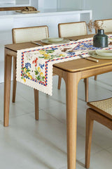 Capri Lemonade – Blue White Mediterranean Laser Cut Runner