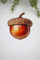 Meşe Palamudu Form Dijital Baskılı Nakışlı Kumaş Kokteyl Peçetesi 1 Adet