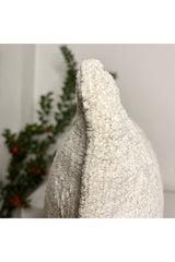 Corduroy Stone Color Luxury Boucle Fabric Cushion Cover