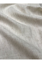 Natural Woven Fabric Linen Effect Ruffle Runner