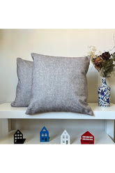 Modern Minimalist Linen Effect Velvet Digital Printed Cushion Cover