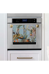 Laser Cut Oven Cover with Tropical Forest and Animal Design