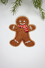 Gingerman Form 3D Baskılı Nakışlı Kumaş Kokteyl Peçetesi 1 Adet