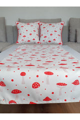 Cute Red Mushroom Patterned Runner