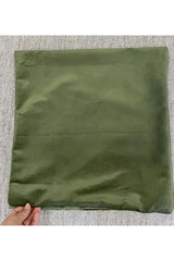 Pastel Gray Thai Feather Velvet Cushion Cover