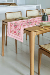 Love Bloom Heart-Colored Floral Pink Laser Cut Runner