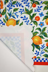 Limoncello Color Framed Digital Printed Laser Cut Oven Cover