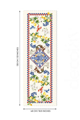 Capri Lemonade – Blue White Mediterranean Laser Cut Runner