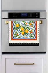 Limoncello Color Framed Digital Printed Laser Cut Oven Cover
