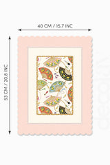 Orient Charm – Laser Cut Oven Cover with Fan and Pearl Border