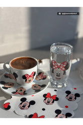 Mickey&Minnie Mouse Desenli Dijital Baskılı Kokteyl Peçetesi Yıkanabilir Lazer Kesimli - Decofav | Kırlent, Sofra Tekstili, Kumaş