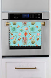 and Coral – Laser Cut Oven Cover with Sea Creatures Pattern