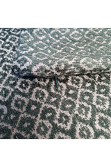 Jacquard Diamond Pattern Velvet Cushion Cover Dark Mint Color