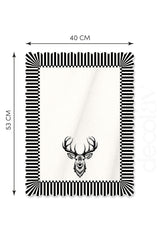 Decorative Line Edge Deer Pattern Design Laser Cut Oven Cover