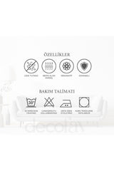 Keyifçi Elegant Black Cat Design Fabric Cocktail Napkin 1 Piece