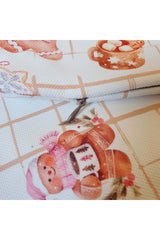 Plaid Gingerman Christmas Cookie Design Cushion Cover
