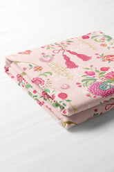 Love Bloom Heart Pink Flower Design Tablecloth - 130x204cm