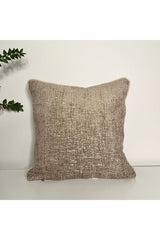 Natural Looking Luxury Boucle Cushion Cover with Ribbed Edge
