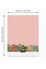 Laser Cut Oven Cover with Pink Sky New Year Concept Design