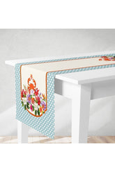 Runner Botanical Flower Crab Pattern Digital Board Printed