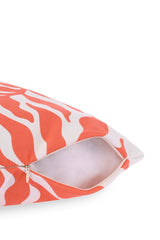 Solar Spiral Orange Abstract Patterned Cushion Cover – 43x43cm