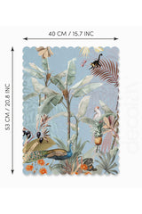 Laser Cut Oven Cover with Tropical Forest and Animal Design