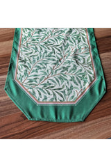 Morris Style Leaf Patterned Runner Digitally Printed