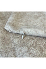 Grey Melange Velvet Cushion Cover Scandinavian Style