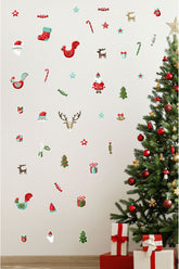 Sweet Christmas Wall Decoration Sticker Set