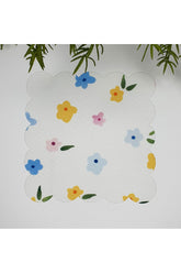 Pastel Çıtır Çiçek Baskılı Lazer Kesim Kumaş Kokteyl Peçetesi 1 Adet - Decofav | Kırlent, Sofra Tekstili, Kumaş