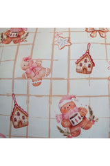 Plaid Gingerman Christmas Cookie Design Cushion Cover