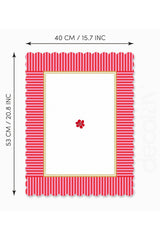 Laser Cut Oven Cover with Decorative Edge and Floral Pattern