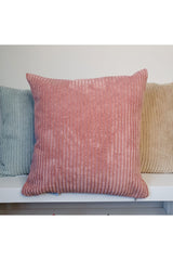 Luxury Stripe Corduroy Cushion Cover Olive Brown