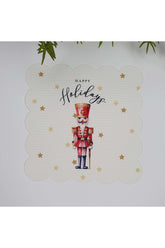 Sulu Boya Kurşun Asker ve Slogan Tasarım Lazer Kesim Kumaş Kokteyl Peçetesi 1 Adet