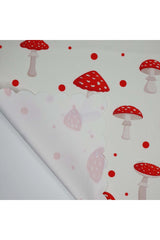 Laser Cut Baking Mat with Sweet Mushrooms and Dots Pattern