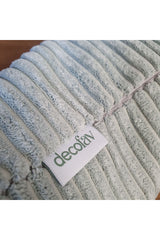Luxury Stripe Corduroy Cushion Cover Mint Color