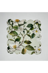 Quince Flower Patterned Digitally Printed Cocktail Napkin