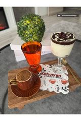 Coffee Slogan Digitally Printed Laser Cut Washable Cocktail Napkin