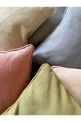 Fine Corduroy Cushion Cover in Pastel Colors – Luxurious and Elegant Touch