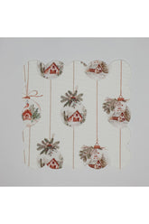 Sulu Boya Elegant Küreler Desenli Dijital Baskılı Kokteyl Peçetesi