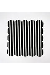 Fine Line Pattern Digital Printed Cocktail Napkin Washable Laser Cut