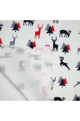 Laser Cut Oven Cover with Minimal Deer and Tree Design