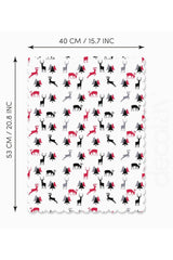 Laser Cut Oven Cover with Minimal Deer and Tree Design