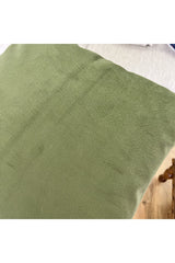 Pastel Gray Thai Feather Velvet Cushion Cover