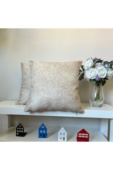 Grey Melange Velvet Cushion Cover Scandinavian Style