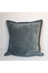 Boucle Velvet Cushion Cover Sport Stitch Sage Green
