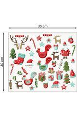 Sweet Christmas Wall Decoration Sticker Set