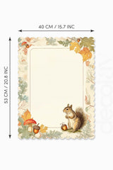 Forest Story – Squirrel and Acorn Laser Cut Oven Cover